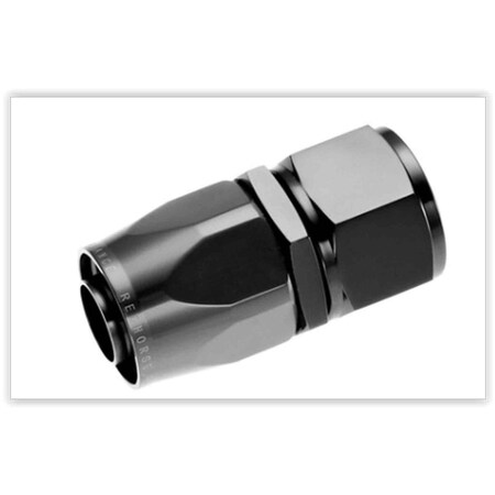 Redhorse Performance Straight Female Aluminum Hose End - Black RHP1000-06-2